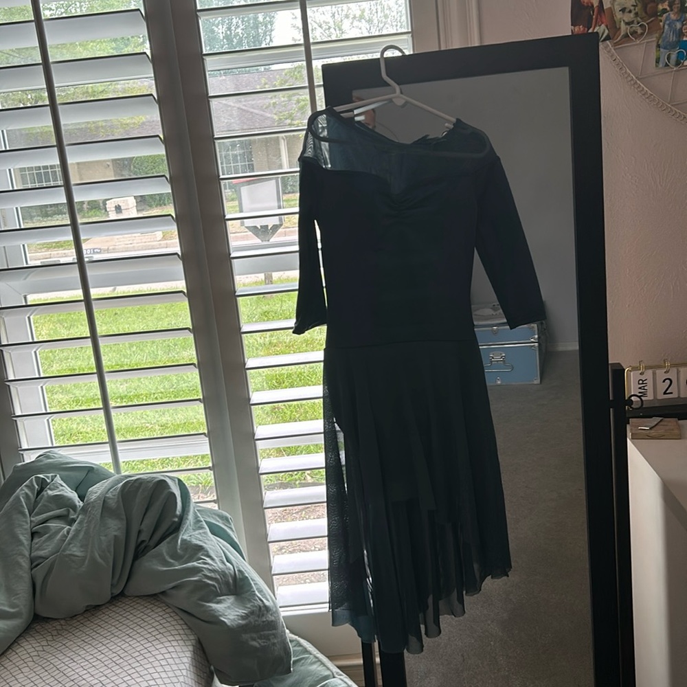 teal dance costume